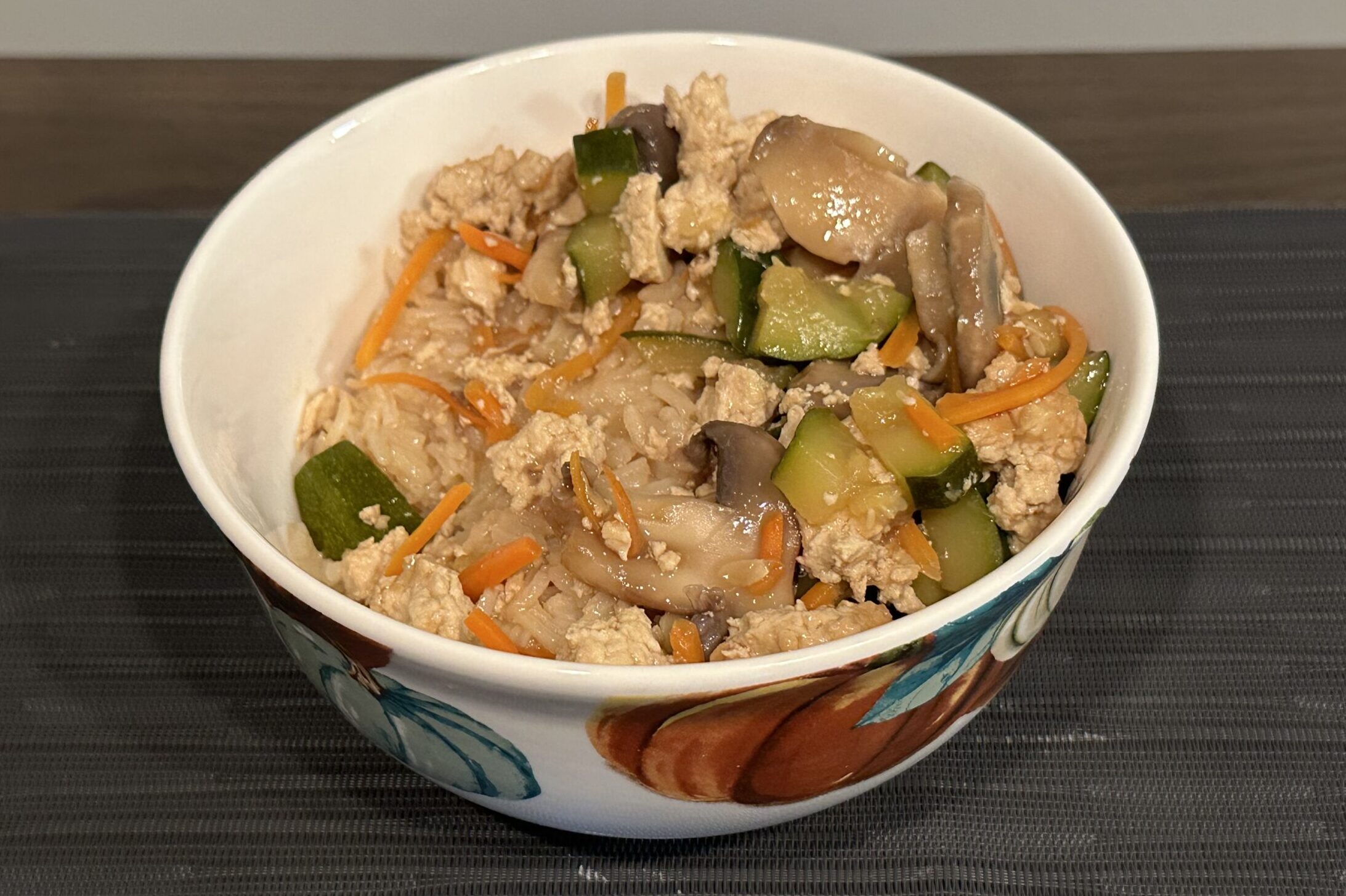 Teriyaki Stir-Fry with Zucchini, Carrots, Mushroom & Tofu